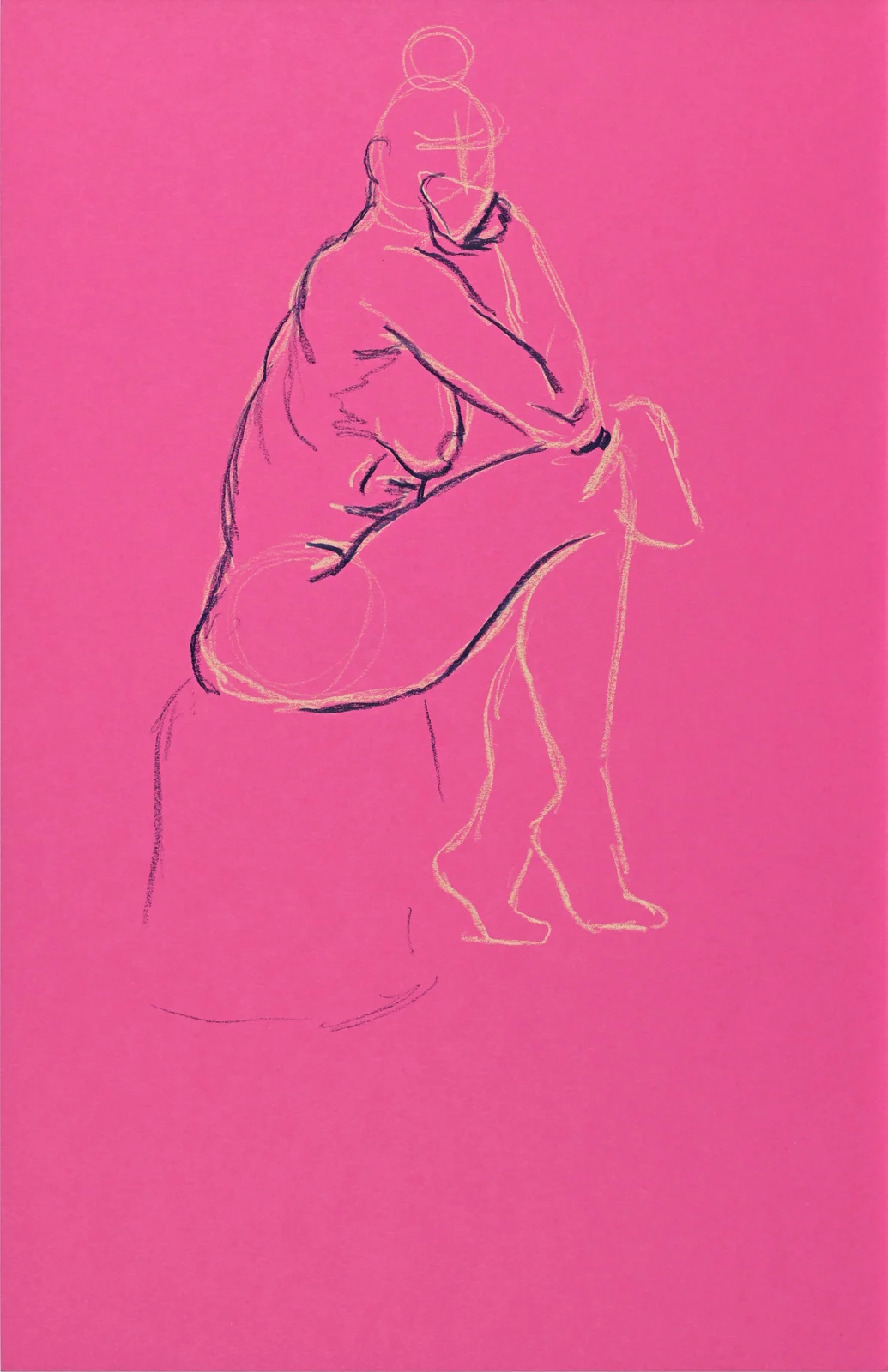 Lying-side figure, side view by Riley Adamson