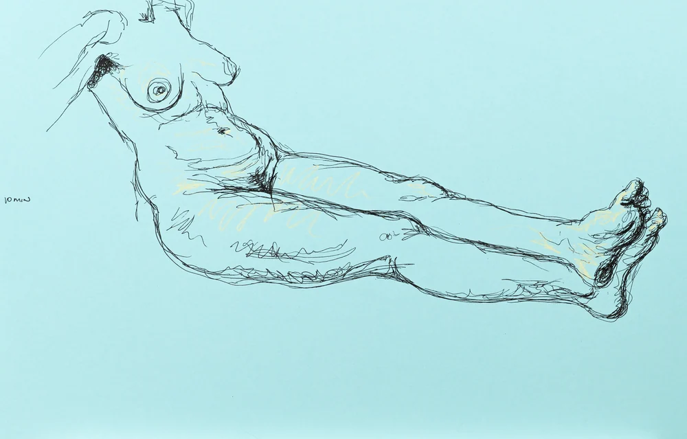 Lying-supine figure, side view by Riley Adamson