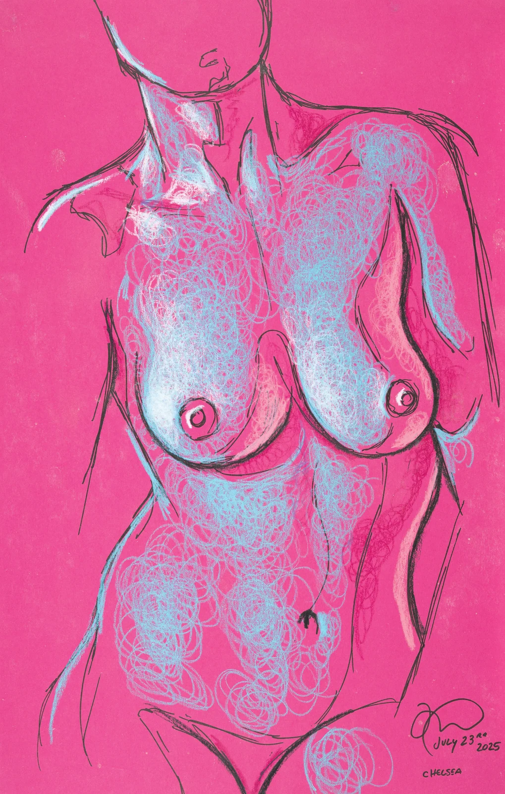 Standing figure, front view by Riley Adamson