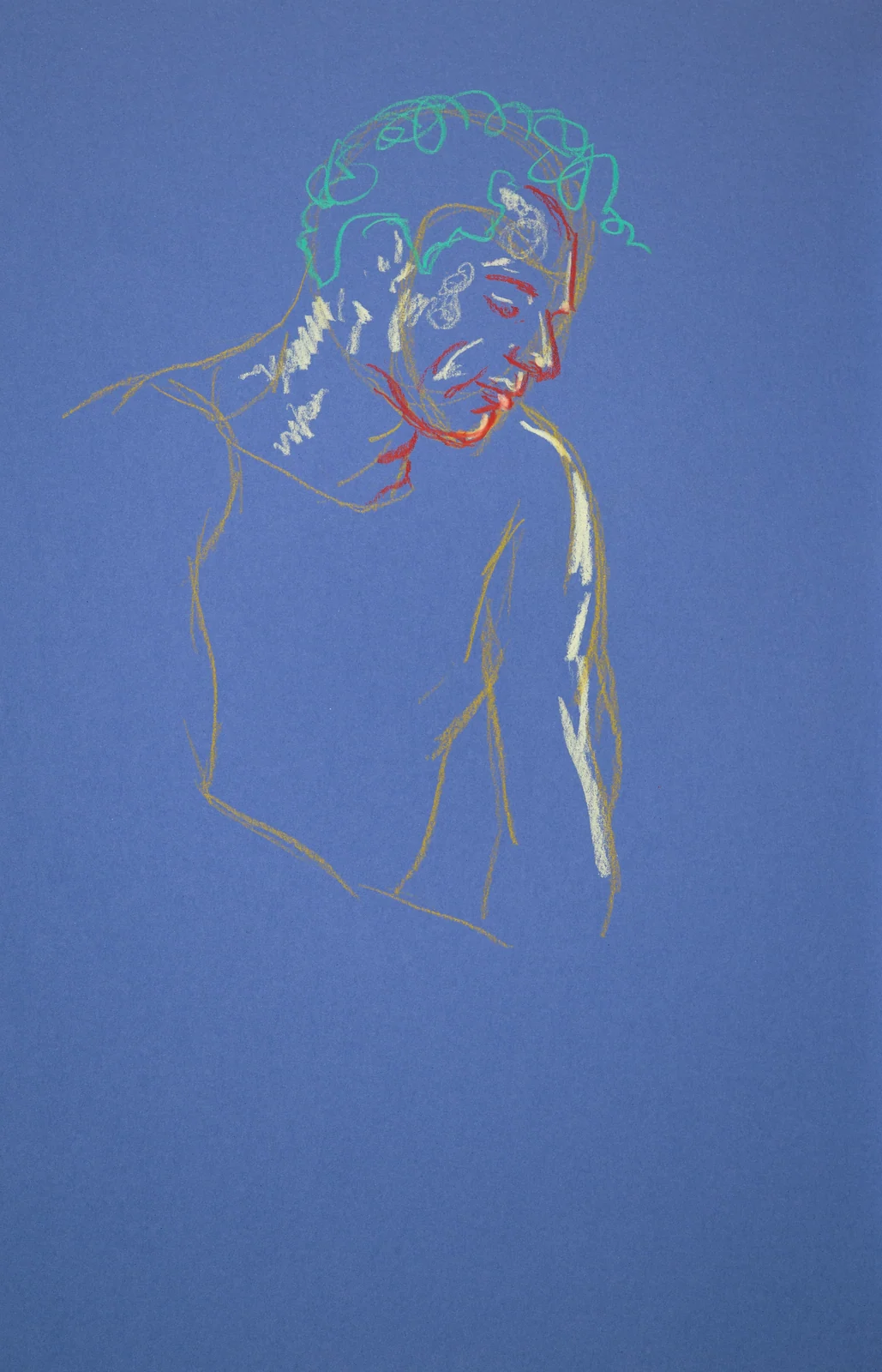 Seated figure, side view by Riley Adamson