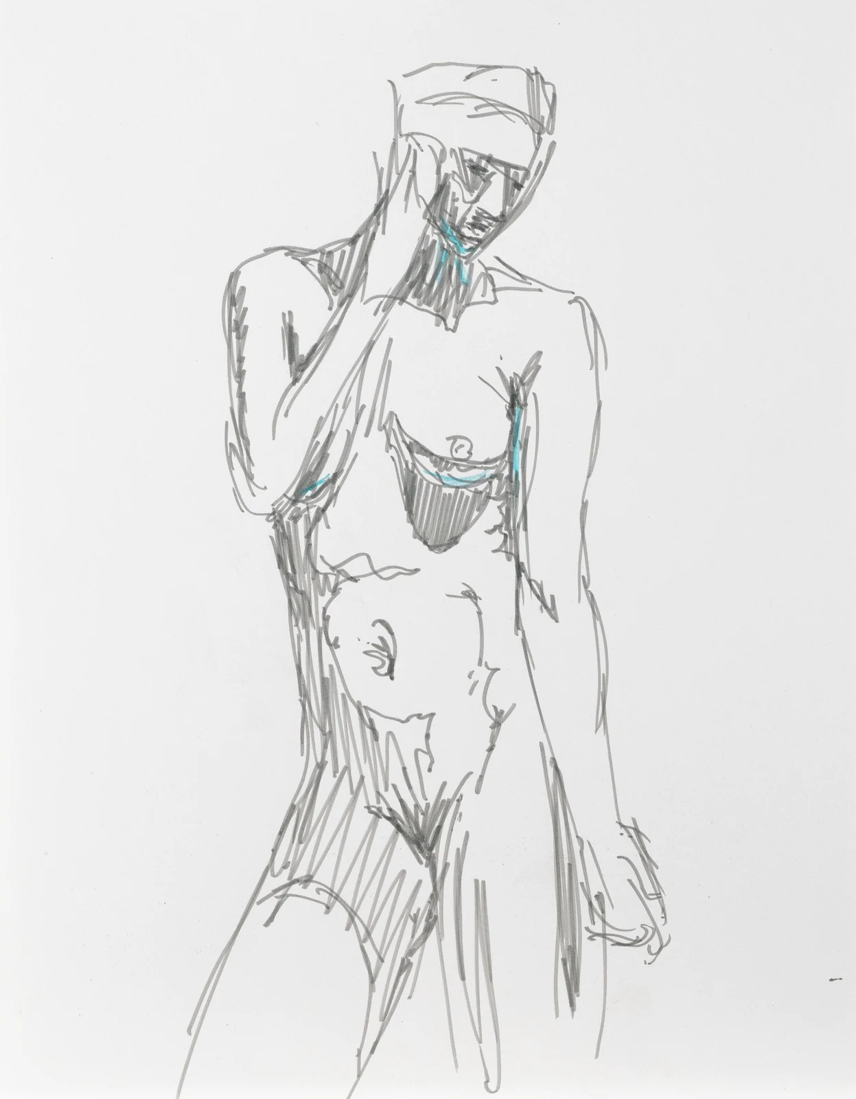 Standing figure, front view by Riley Adamson
