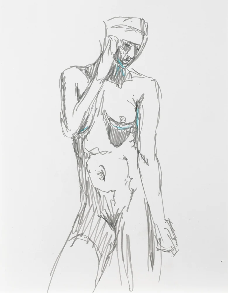 Standing figure, front view by Riley Adamson