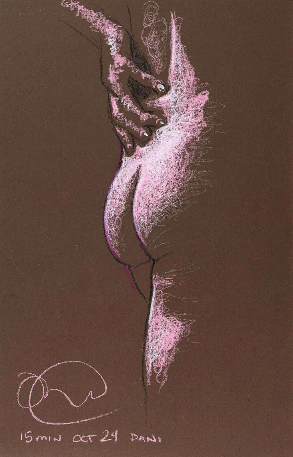 Standing figure, side view by Riley Adamson