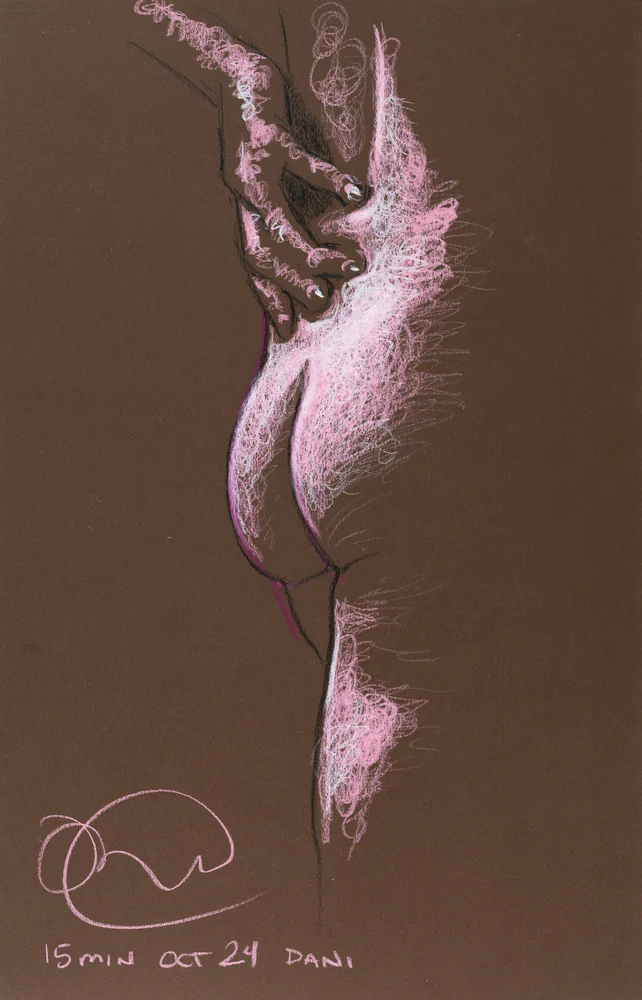 Standing figure, side view by Riley Adamson