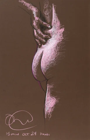 Standing figure, side view by Riley Adamson
