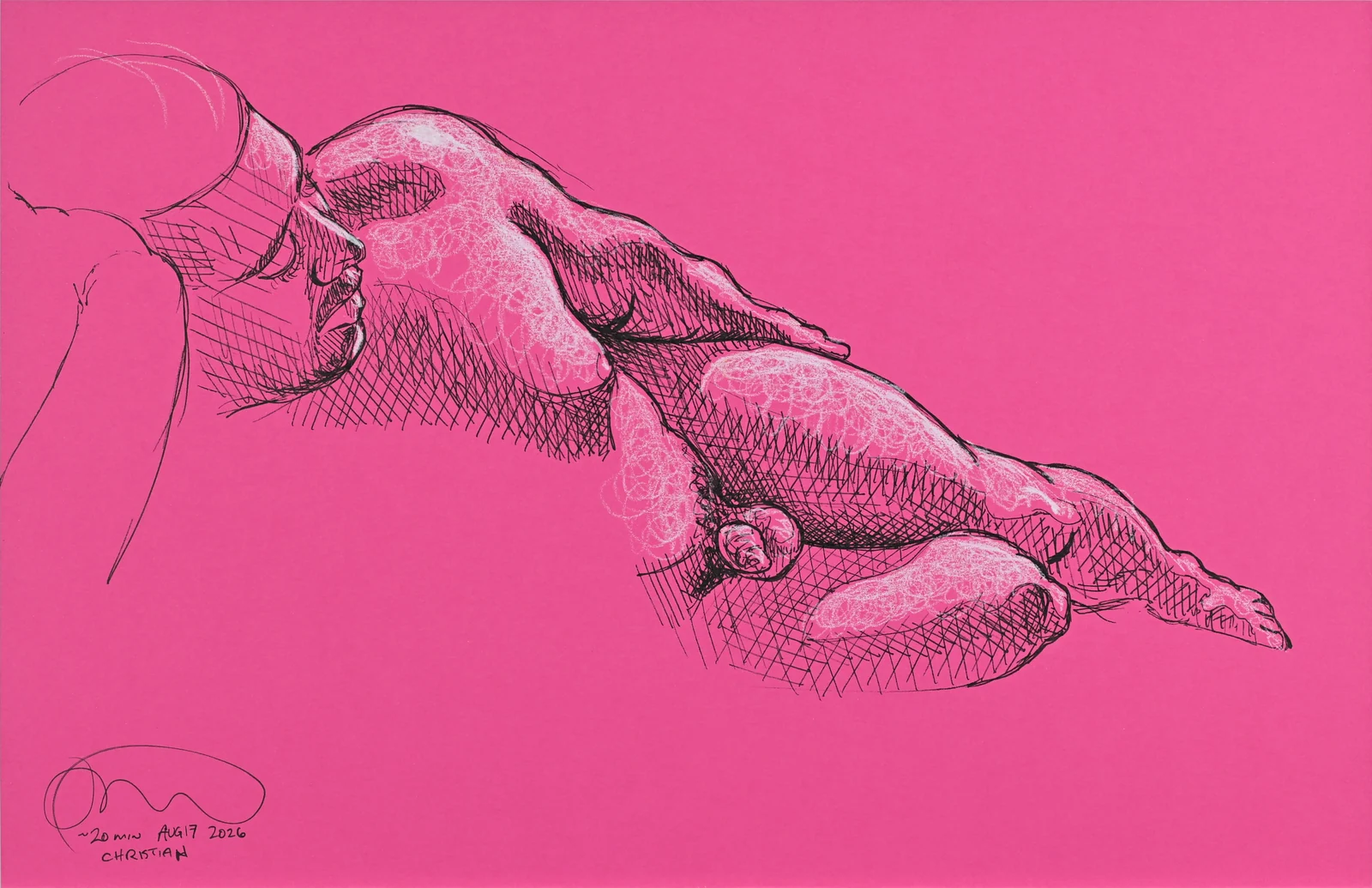 Lying-side figure, side view by Riley Adamson