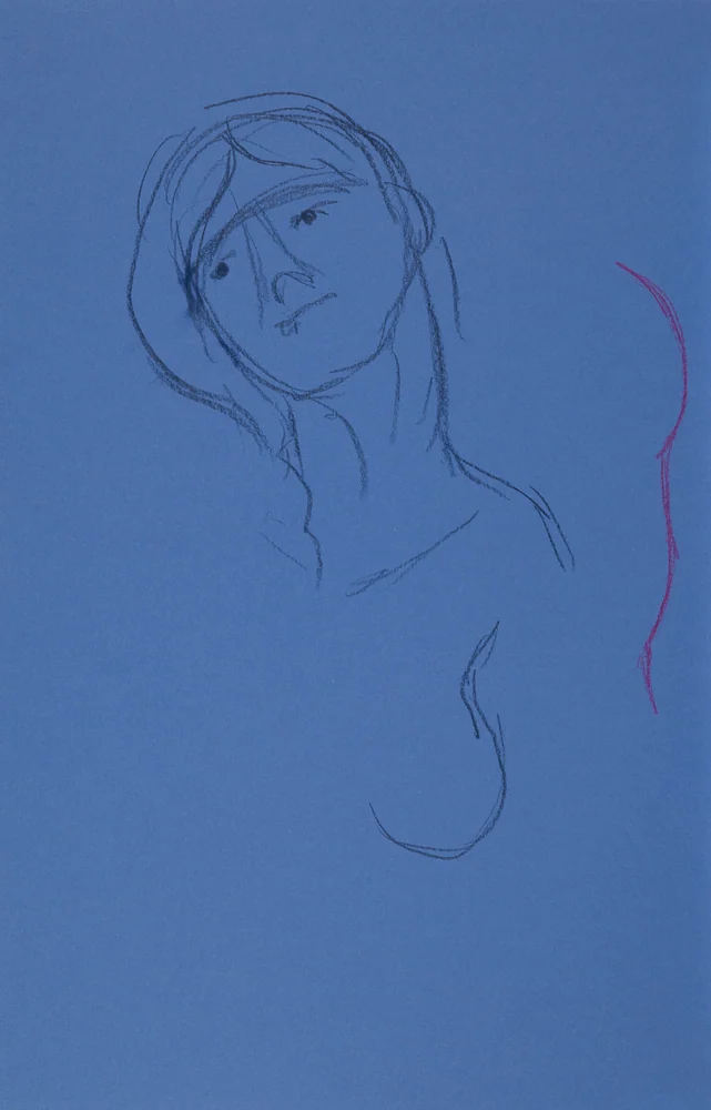 Seated figure, front view by Riley Adamson