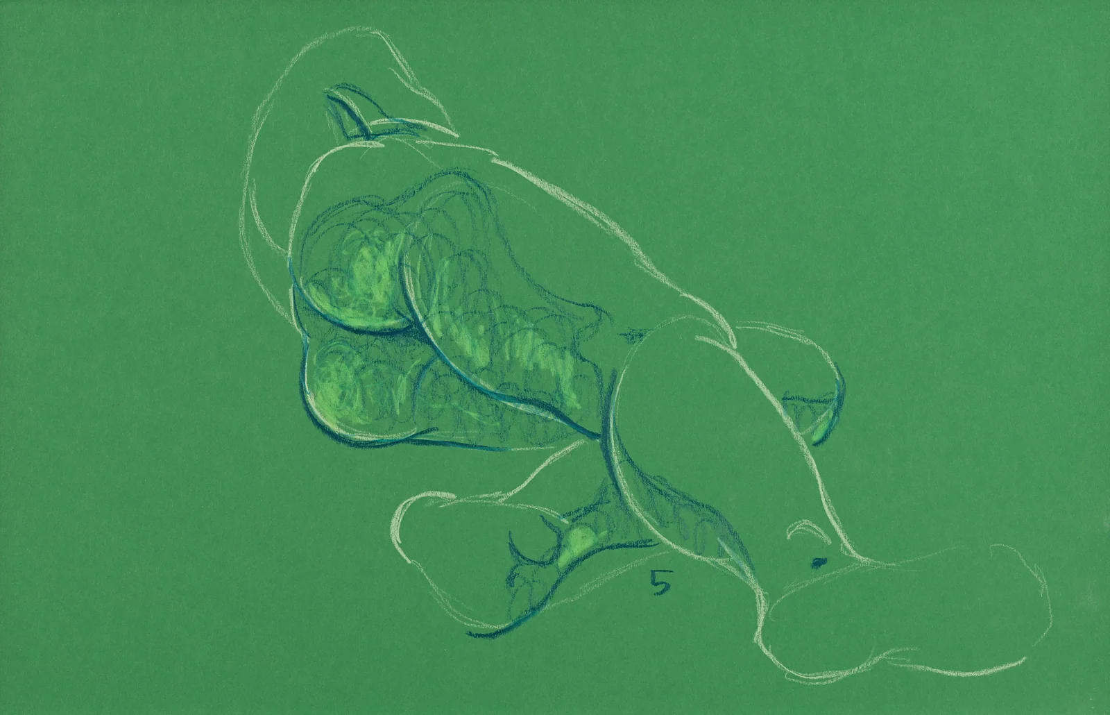 Lying-side figure, side view by Riley Adamson