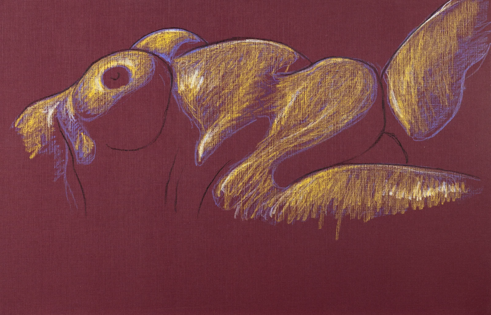Lying-supine figure, side view by Riley Adamson