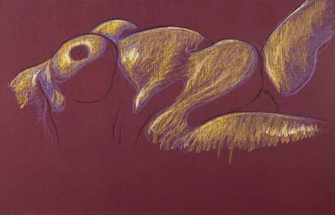 Lying-supine figure, side view by Riley Adamson