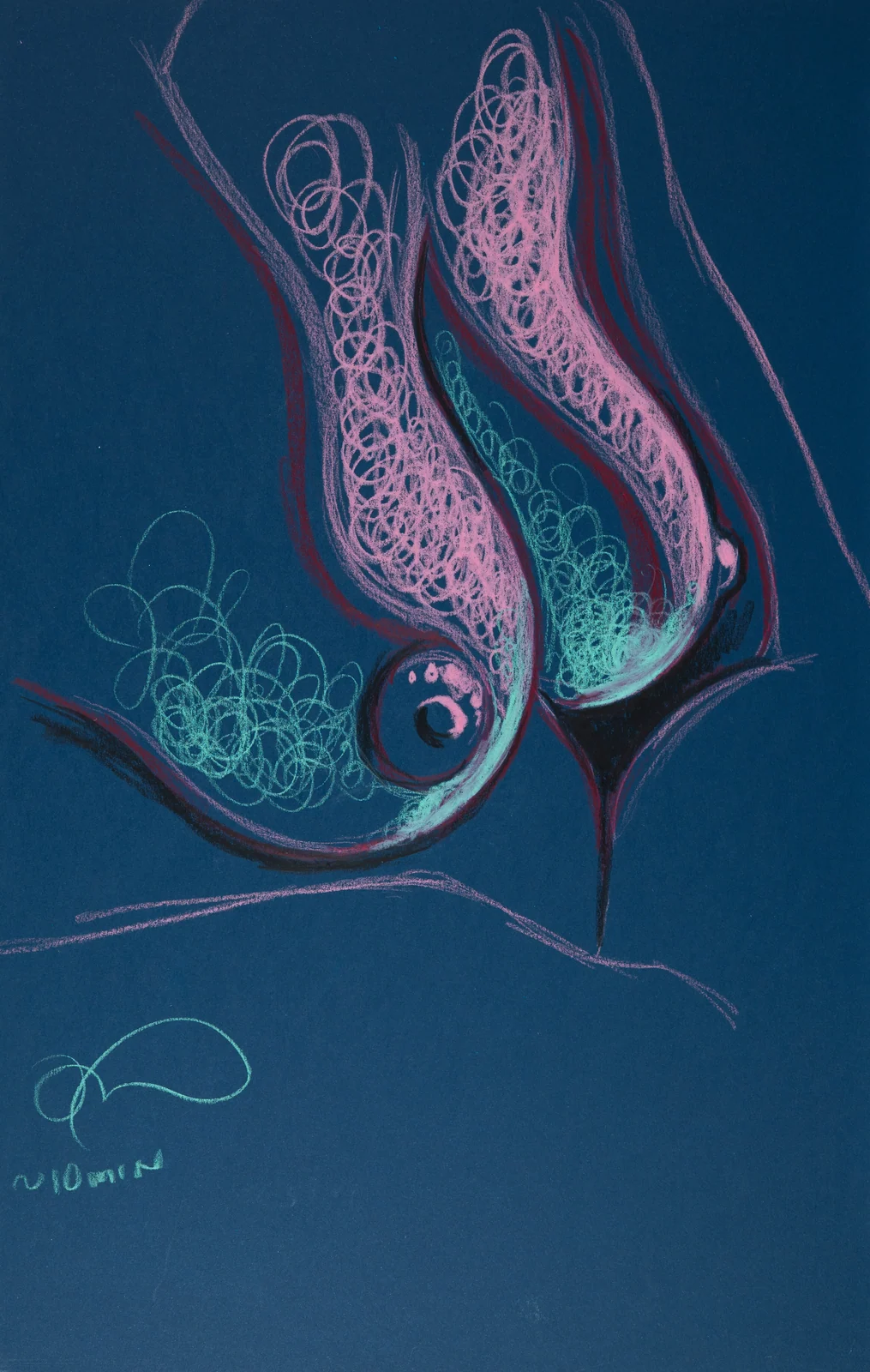 Figure drawing, front view by Riley Adamson