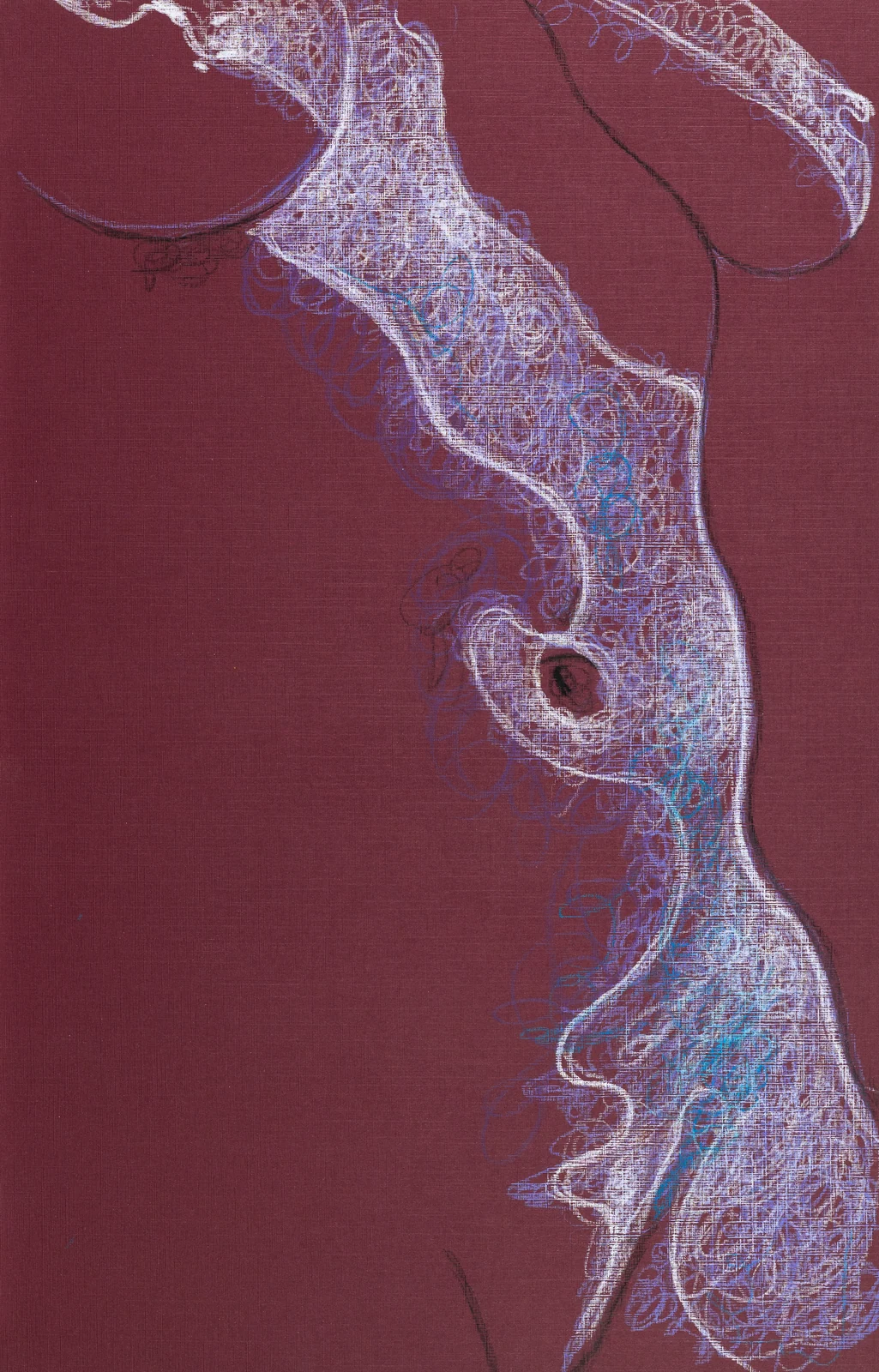 Figure drawing, side view by Riley Adamson