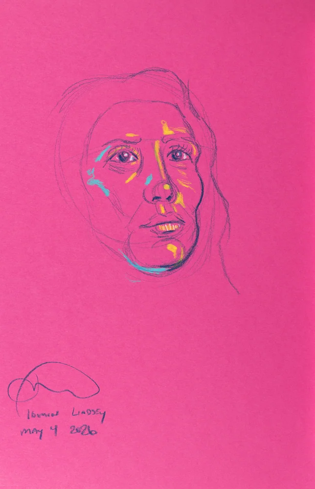 Seated figure, front view by Riley Adamson