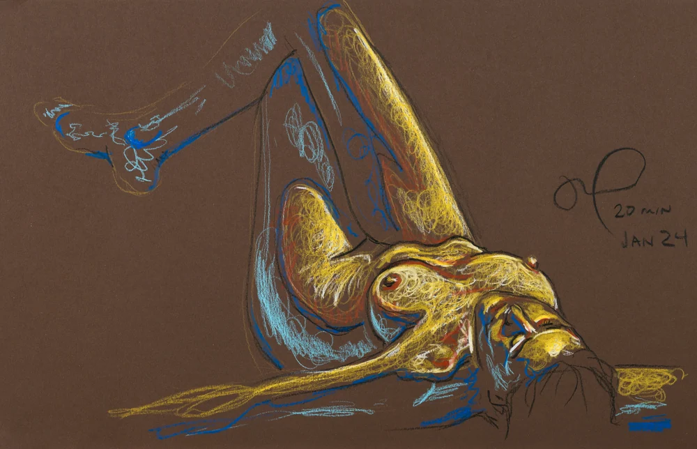 Lying-supine figure, front view by Riley Adamson