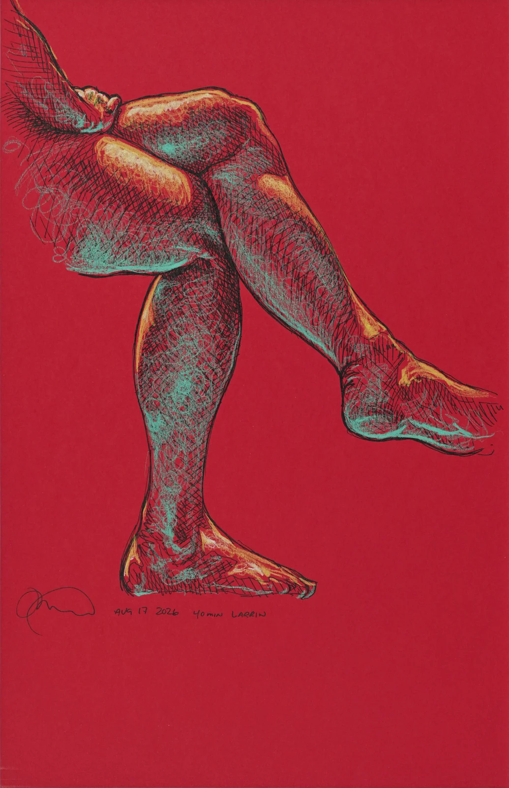 Lying-side figure, side view by Riley Adamson