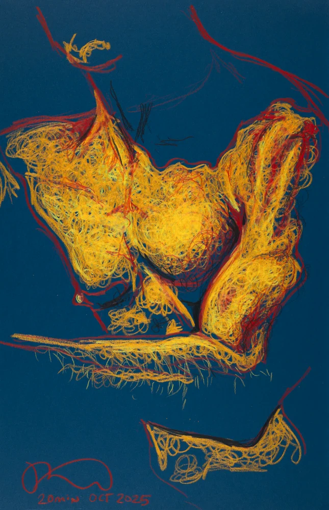 Figure drawing, front view by Riley Adamson