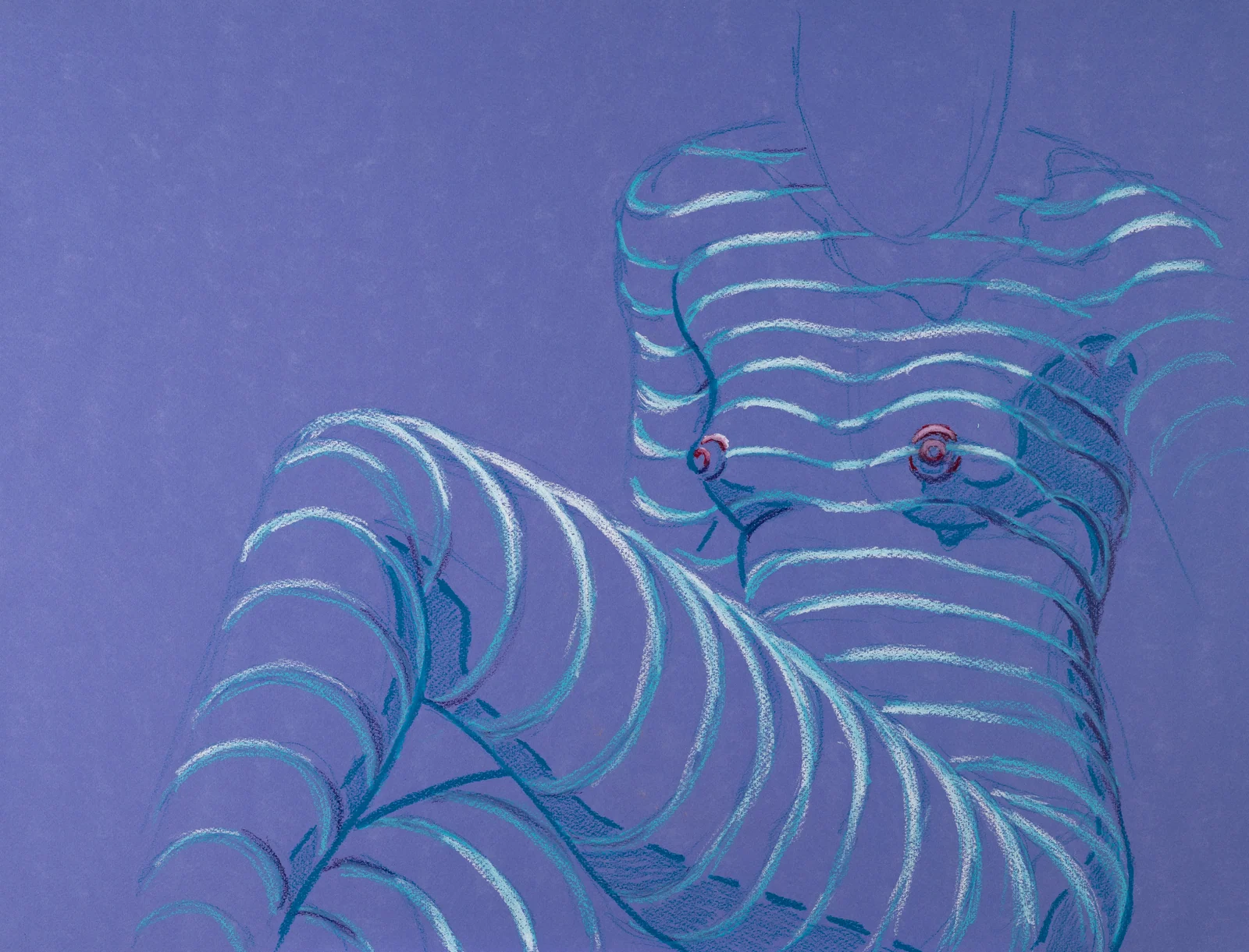 Seated figure, front view by Riley Adamson