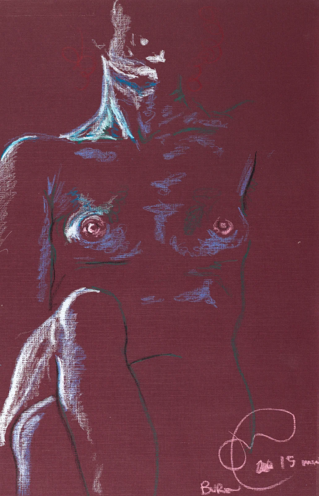 Figure drawing, front view by Riley Adamson