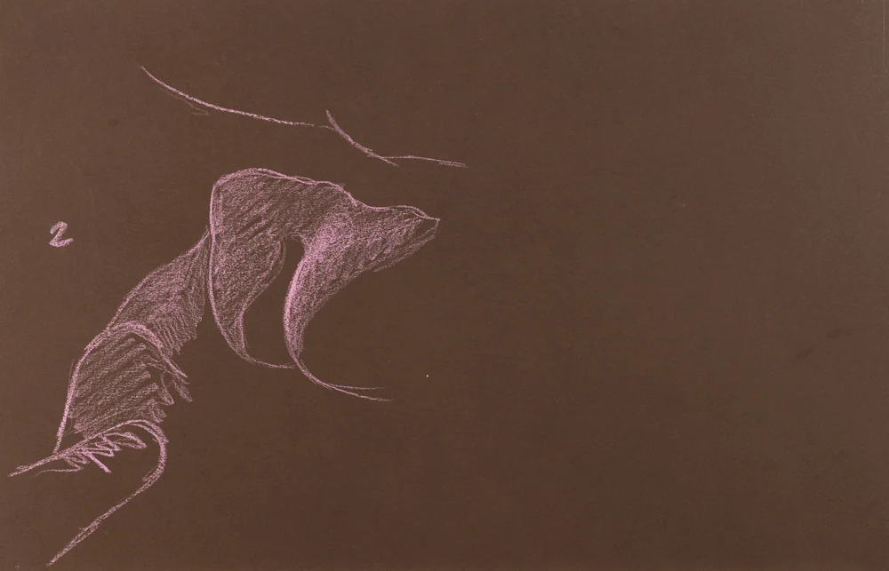 Seated figure, back view by Riley Adamson