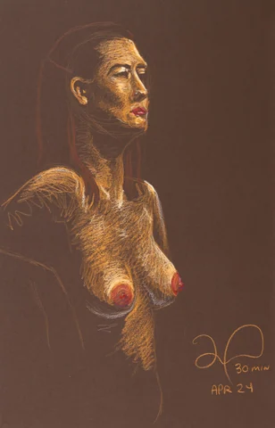 Figure drawing, front view
