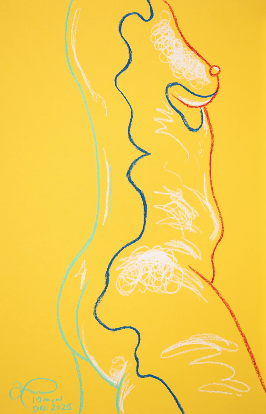 Standing figure, side view by Riley Adamson