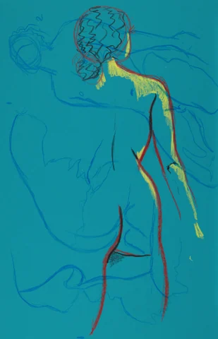 Standing figure, back view by Riley Adamson