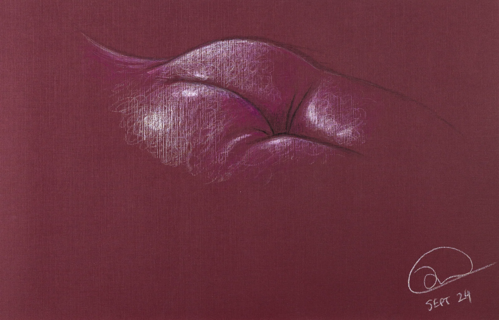 Lying-prone figure, back view by Riley Adamson