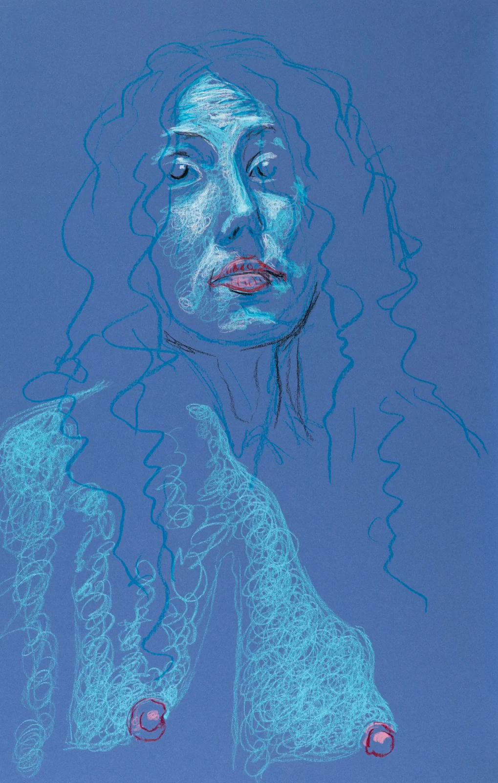 Seated figure, front view by Riley Adamson