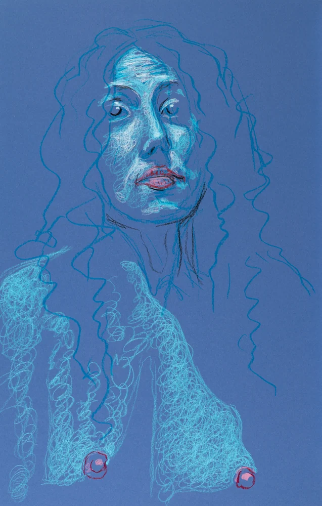 Seated figure, front view by Riley Adamson