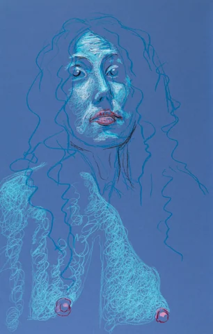 Seated figure, front view by Riley Adamson