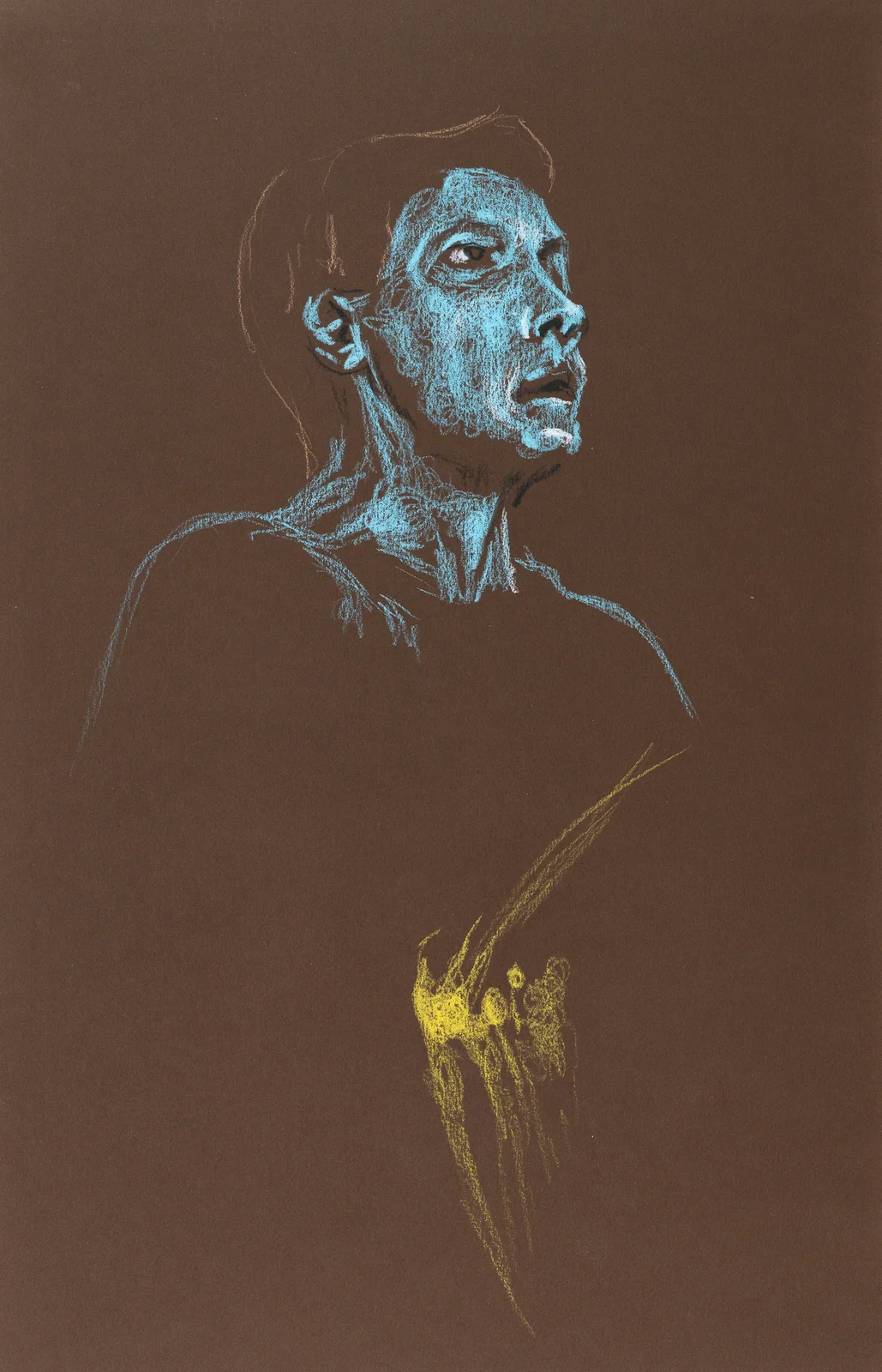 Seated figure, front view by Riley Adamson
