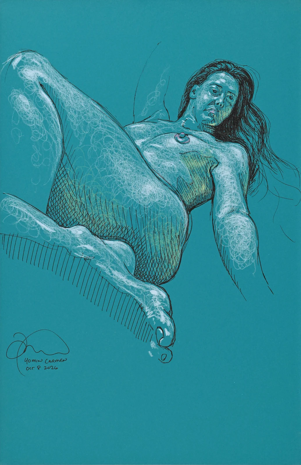 Lying-supine figure, front view by Riley Adamson
