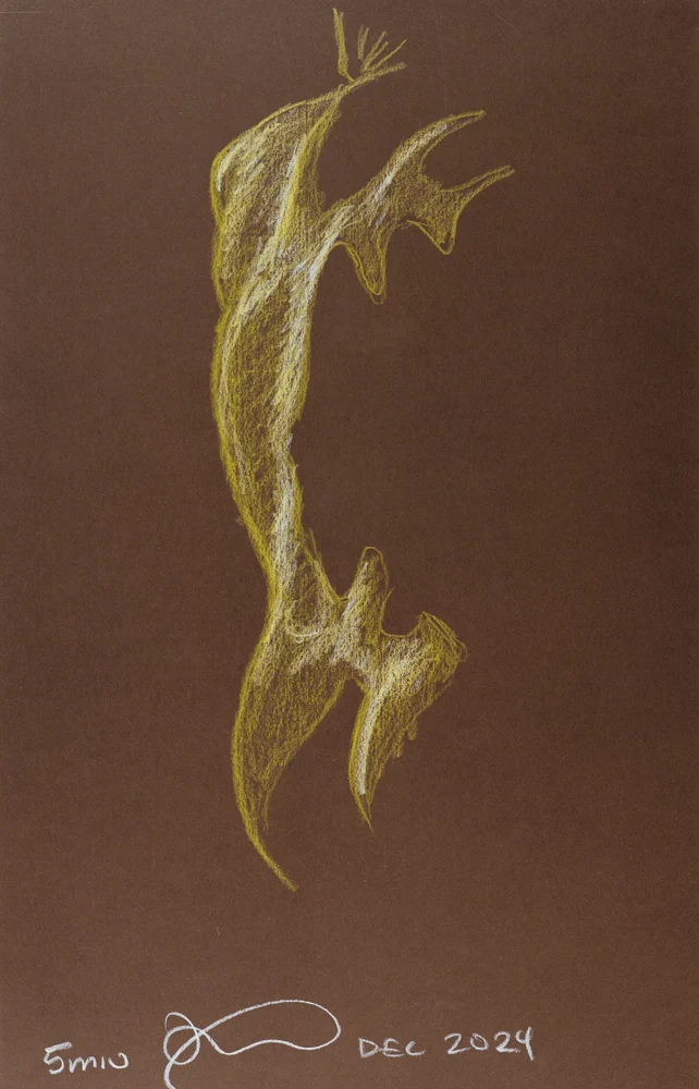 Standing figure, side view by Riley Adamson