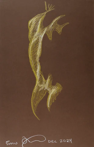 Standing figure, side view by Riley Adamson