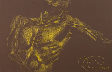 Figure drawing, front view