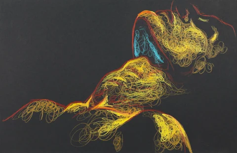 Lying-supine figure, side view by Riley Adamson