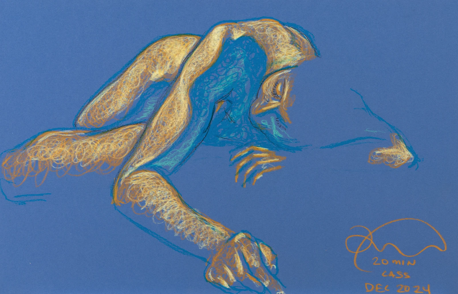 Lying-side figure, side view by Riley Adamson