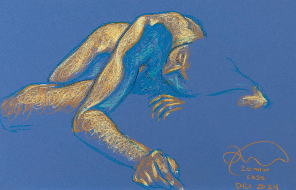 Lying-side figure, side view by Riley Adamson
