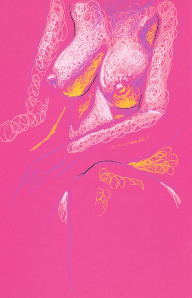 Seated figure, front view by Riley Adamson