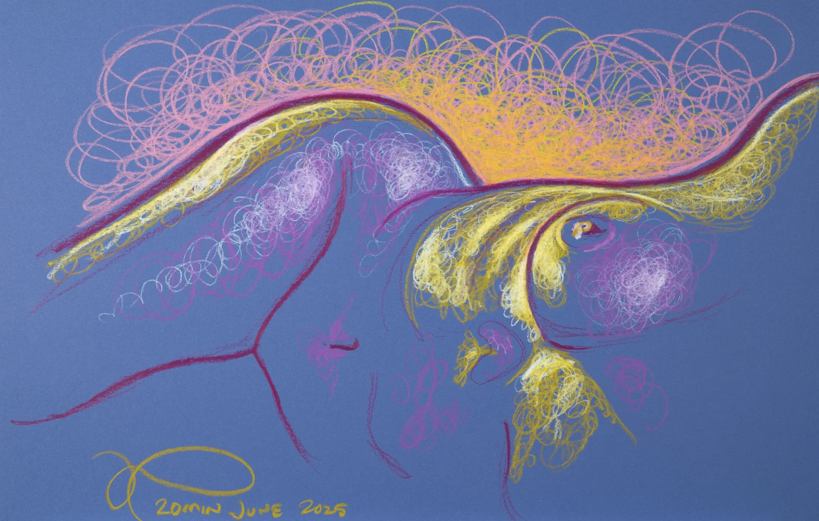 Lying-side figure, front view by Riley Adamson
