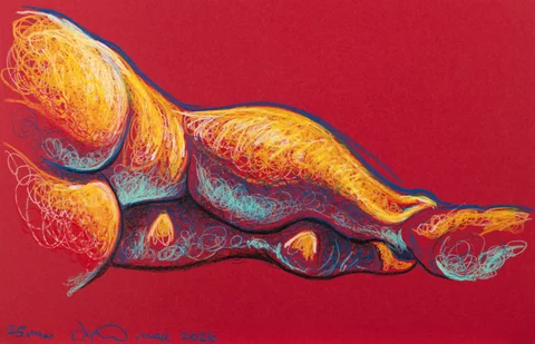 Lying-side figure, back view by Riley Adamson