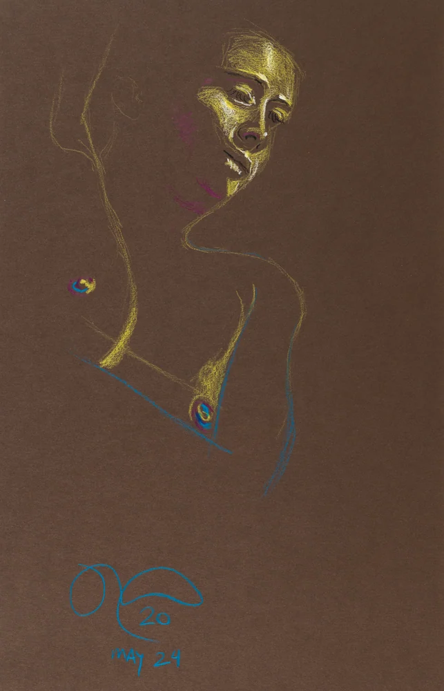 Figure drawing, front view by Riley Adamson