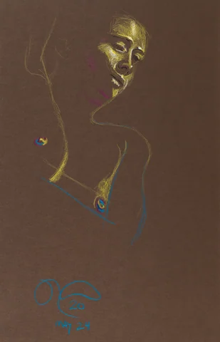 Figure drawing, front view by Riley Adamson