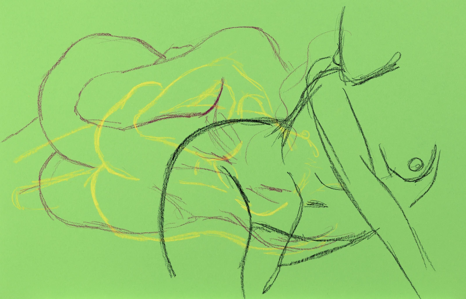 Gesture sheet, 3 poses by Riley Adamson