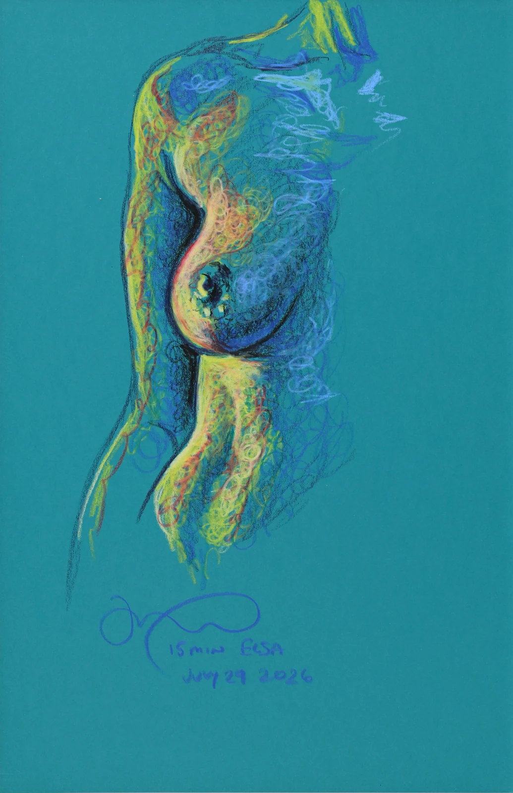 Lying-side figure, side view by Riley Adamson