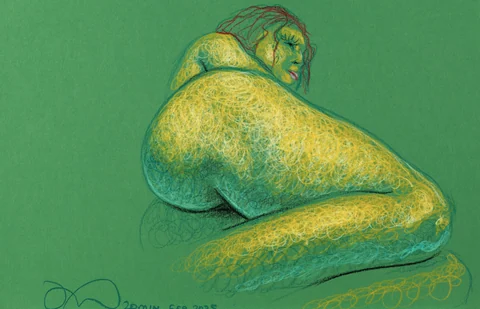Lying-side figure, side view by Riley Adamson