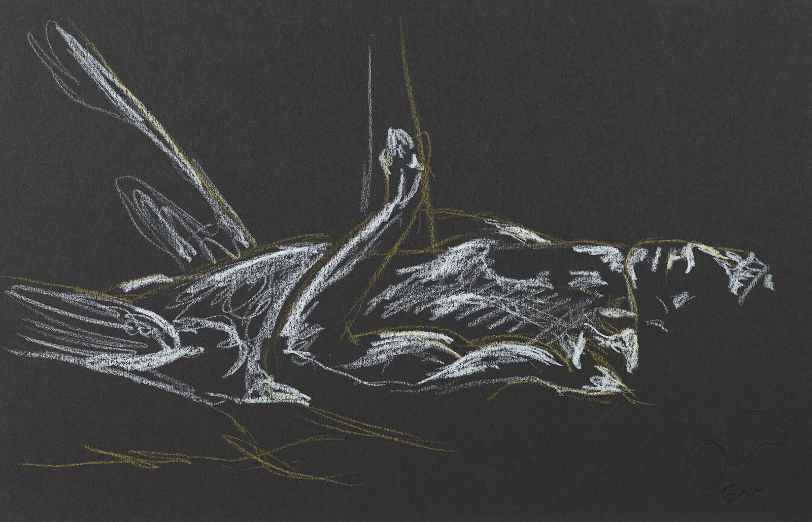 Lying-supine figure, side view by Riley Adamson
