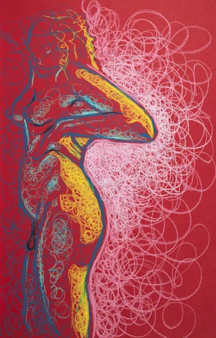 Standing figure, side view by Riley Adamson