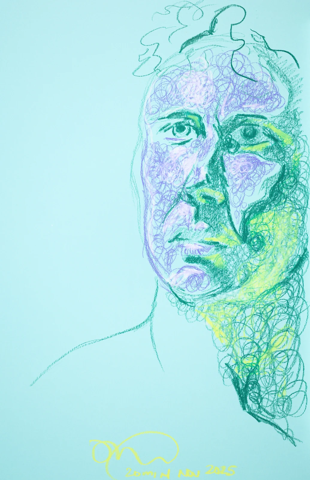 Figure drawing, front view by Riley Adamson