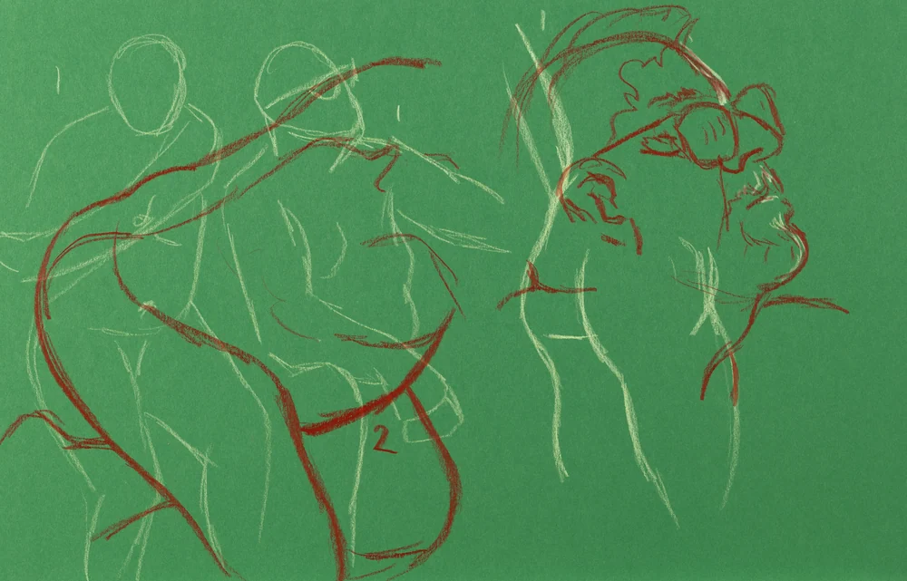 Gesture sheet by Riley Adamson